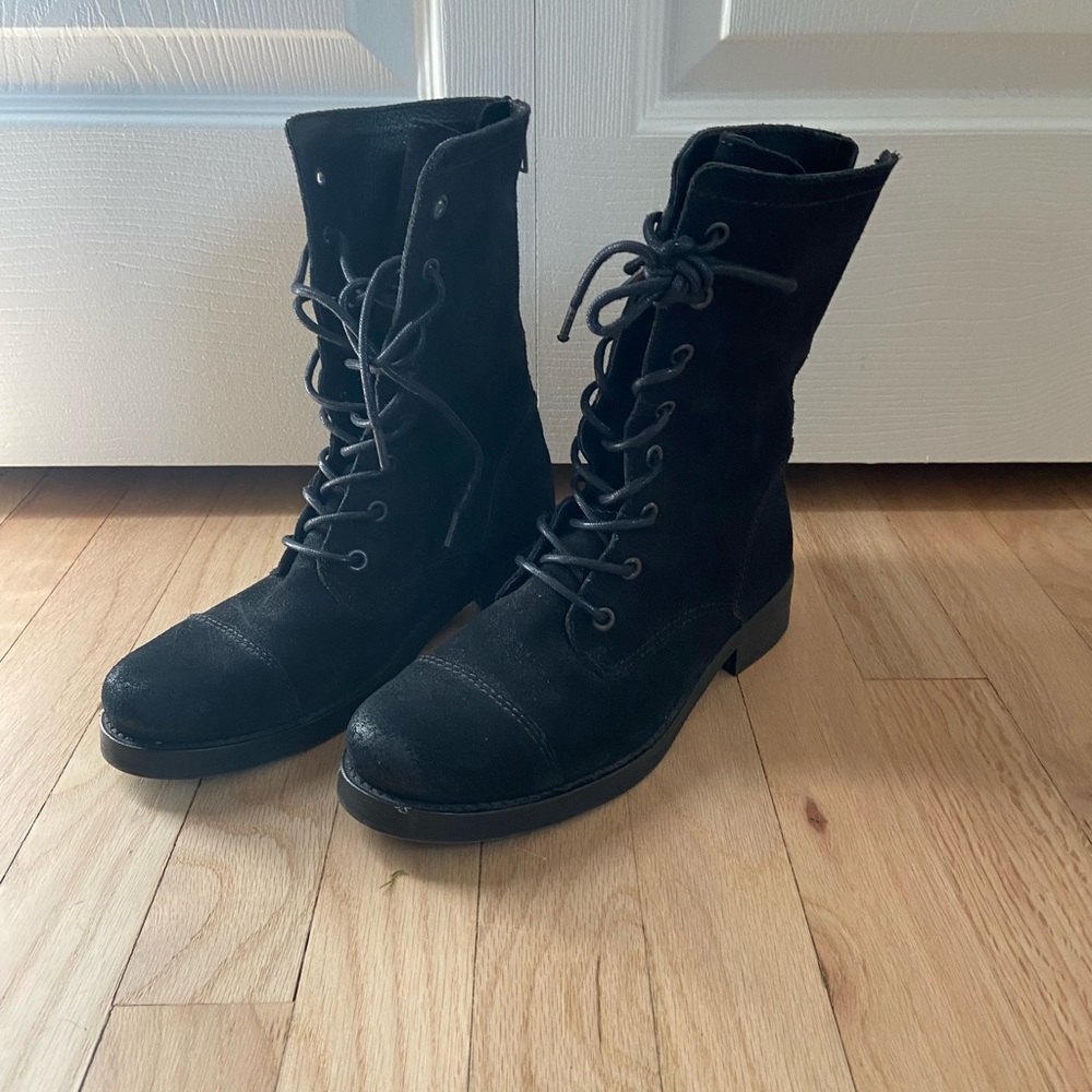 All Saints combat boot
